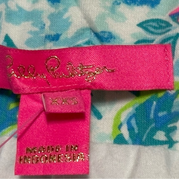 Lilly Pulitzer Blue and Pink Tropical Skirt - Picture 5 of 11